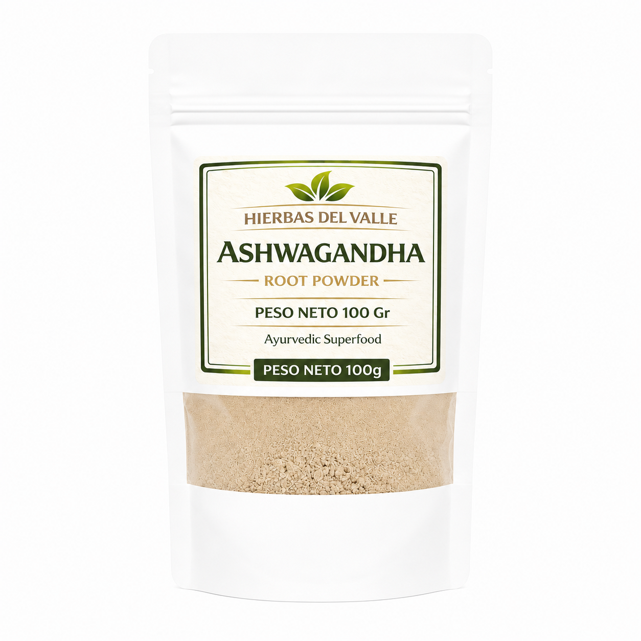 Ashwagandha en Polvo 100 gr | Bolsa Resellable