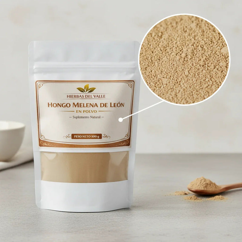 Hongo Melena De León En Polvo Puro 100 G
