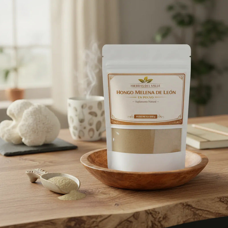 Hongo De Melena De León En Polvo 100g Sin Sabor
