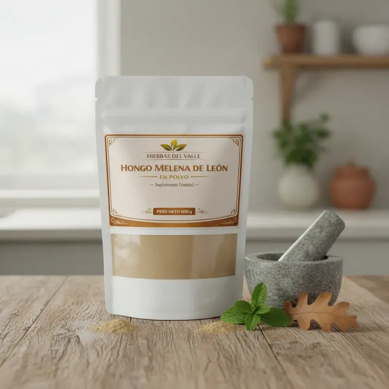Hongo De Melena De León En Polvo 100g Sin Sabor